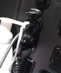 Hussell Car Charger Adapter - 3.0 Portable USB w/Fast Charge Technology & Dual Ports - Compatible w/Apple iPhone, Android, Tablet or Other USB Device - White Elephant, Stocking Stuffers 36 61svxF47VuL 1