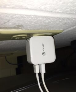 iClever BoostCube 2nd Generation 24W Dual USB Wall Charger with SmartID Technology, Foldable Plug, Travel Power Adapter for iPhone Xs/XS Max/XR/X/8 Plus/8/7 Plus/7/6S/6 Plus, iPad Pro Air/Mini and Other Tablet 1 Pack 38 61sxAIHeZfL