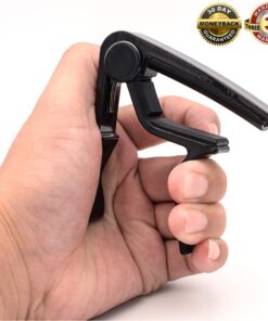 Guitar Capo for Acoustic Electric Guitar and Ukulele Aluminium alloy Capo Black Cpao 12 61syRjRHEFL