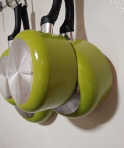 Cook N Home Pots and Pans Set Nonstick, 10 Piece Ceramic Kitchen Cookware Sets, Nonstick Cooking Set with Saucepans, Frying Pans, Dutch Oven Pot with Lids, Green 10-Piece 38 61sz nMaSL