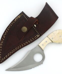 Alternative view of Wild Turkey Handmade Collection KT-793 Fixed Blade Skinning Knife with Leather Sheath 7-Inch Overall BB