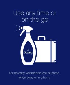 Downy Wrinkle Releaser Fabric Spray, Light Fresh Scent,33.8 Fl Oz (Pack of 2) 33.8 Fl Oz (Pack of 2) 31 61t0yRyDfES