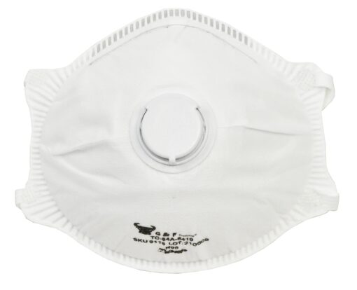 9116 Particulate Respirator Dust Mask with Valve, Two-Strap Cup Style Design, Lightweight with Cushioning Nose Foam, NIOSH Approved 10 Masks With Valve 10 Masks