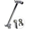 Adjustable Shower Arm Extension 10" Long - Stainless Steel Chrome Finish - The Only Arm Designed With a GEAR JOINT That Won't Slip! Our Long Shower Extender Pipe Can Hold A Rainfall Shower Head System 38 61t1zYlkzL