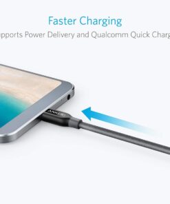 Anker Powerline+ USB C to USB C Cable, 60W USB 2.0 Cable (6ft), for USB Type-C Devices Including Galaxy Note 8 S8 S8+ S9, iPad Pro 2020, Pixel, Nexus 6P, Matebook, MacBook and More 24 61t2cbdxhIL