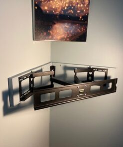 Mount-It! Corner TV Mount | Premium Swivel Full Motion Caddy Corner Wall Bracket for 37-63 inch Flat Panel Screens VESA up to 800x400, 132 lb Capacity, Black 72 61t4Bs6LIyL