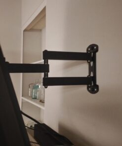 Mounting Dream TV Wall Mount Swivel and Tilt for Most 26-55 Inch TV, TV Mount Perfect Center Design, Full Motion TV Mount Bracket with Articulation, up to VESA 400x400mm, 60 lbs, MD2377 40 61t4Vs11CAL