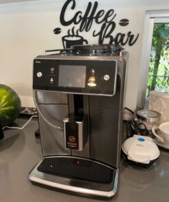 PHILIPS Saeco Xelsis Super Automatic Espresso Machine - LatteDuo Milk System, 15 Coffee Varieties, 6 User Profiles, Touchscreen, Black & Titanium, (SM7684/04) 37 61t4tPu3kxL 1