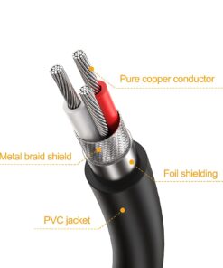 Alternative view of CableCreation XLR Splitter Cable, XLR Male to Dual XLR Female Y-Splitter 3Pin Balanced Microphone Cable (XLR-M to Two XLR-F), 0.3M/Black 1-Pack