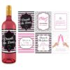 Pixelverse Design Bachelorette Wine Bottle Labels - 4" x 5" (6 pack) Bridal Shower Party Favors Gifts Bridesmaids Engagement Wedding Decorations Bride Maid of Honor Reception 34 61t7UDjJATL