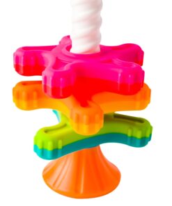 Alternative view of Fat Brain Toys MiniSpinny - Travel-Friendly Spinning, Textured Sensory Baby Toy Modern