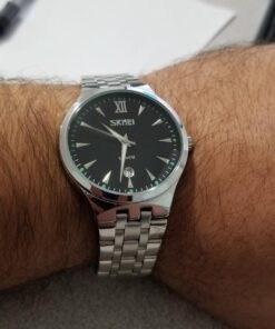 cofuo Mens Stainless Steel Analog Watch, Mens Luxury Wrist Dress Waterproof Watches, Quartz Classic Work Business Casual Watch with Roman Numeral Black 32 61t8rRL77L