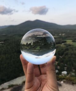 Amlong Crystal Meditation K9 Crystal Ball 3.25 inch (80mm) Diameter for Photography, Lensball, Decorative Ball with Free Crystal Stand and Gift Box, Clear 51 61t8vbDuryL