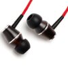 Symphonized XTC Premium Genuine Wood in-Ear Noise-isolating Headphones with Microphone (Red) Red