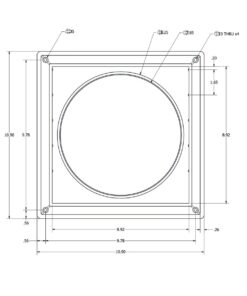 Lambro Industries, Inc.-8" White Plastic Louver Vent (Price Per Piece). Item #363W, outside dimensions are 10.875" x 10.875". 11 61tBmyktLQL