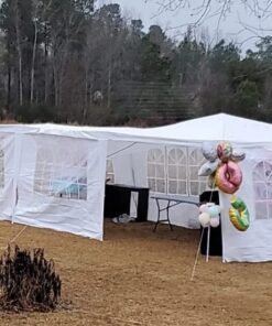 10x30 Party Tent Wedding Patio Gazebo Outdoor Carport Canopy Shade with Side 8 Removable Walls 10'x30' Party Tent 51 61tBpy5uHfL