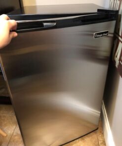 Magic Chef MCUF3S2 Compact Sleek 3 Cubic Foot Freestanding Mini Small Upright Freezer, Stainless Steel 3.0 cu. ft. 22 61tCTf tksL