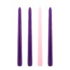 Mega Candles 4 pcs Unscented Christmas Advent Taper Candle, Hand Poured Wax Candles 10 Inch x 7/8 Inch, Holidays, Church, Devotional, Celebration, Party & More 50 61tCZmTay7L