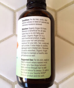 NOW Solutions, Organic Argan Oil, Certified Organic and 100% Pure, "Gold of Morocco" Multi-Purpose Oil, 2-Ounce 2 Fl Oz (Pack of 1) 26 61tDIkBhCYL