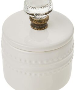 Mud Pie Farmhouse Inspired Vintage Doorknob Cream and Sugar Set, One Size, White 20 61tFDacfrL