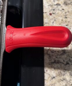 Lodge Silicone Hot Handle Holder - Red Heat Protecting Silicone Handle Cast Iron Skillets with Keyhole Handle 28 61tFOvajKL 1