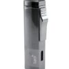 Scorch Torch Aficionado Easy Slide Switch Triple Jet Flame Butane Torch Cigarette Cigar Lighter w/Butane Window (Gunmetal)