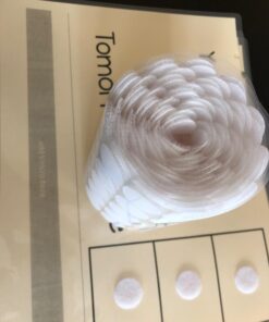 Vkey (500 Pair Sets) 3/4inch 20mm Diameter Sticky Back Coins Hook & Loop Self Adhesive Dots Tapes (White) White 44 61tHH0xMS4L 2