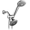 AquaStorm by HotelSpa 30-Setting SpiralFlo 3-Way HIGH PRESSURE Luxury Shower Head/Handheld Showerhead Combo with Water Saving Economy Mode/Chrome Chrome & Gray 20 61tHIXncPlL