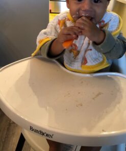 Spuni - First Baby Spoon for 4 Months Onwards, Bouncing Blue and Oops! Orange, 2 Pack Bouncing Blue & 'Oops!' Orange 18 61tLYKW0bvL