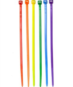 Alternative view of Mini Skater 4 Inch Self-locking Type Assorted Colors Nylon Cable Ties, Wire Ties,Durable,700 Pcs/Pack (Colored) 4 Inch Colored