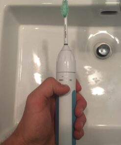 Philips Sonicare HX5611/01 Essence Rechargeable Electric Toothbrush, Mid-Blue Standard Packaging 47 61tN6z164vL