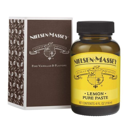 Nielsen-Massey Pure Lemon Paste for Baking and Cooking, 4 Ounce Jar with Gift Box 4 Fl Oz (Pack of 1)