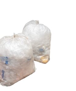 ToughBag 33 Gallon Trash Bags, Recycling Bag, 33 x 39” Garbage Bags (100 COUNT/CLEAR) – Outdoor Industrial Garbage Can Liner for Custodians, Landscapers, Lawn Bags - Made In USA 100 Count (Pack of 1) Clear / 33 Gallon 12 61tNGyVbpeL