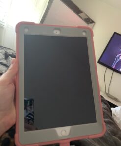 Rantice iPad 6th Generation Cases, iPad 5th Generation Case, iPad Air 2 Case, iPad 9.7 Case, Shockproof Rugged Drop Protection Cover Built with Kickstand for iPad 9.7'' A1893/A1954/A1822/A1823 Rose gold+Gray 48 61tOJKPERKL