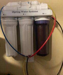 iSpring RCC7, NSF Certified, High Capacity Under Sink 5-Stage Reverse Osmosis Drinking Filtration System, 75 GPD, Brushed Nickel Faucet 47 61tPJbOH6CL