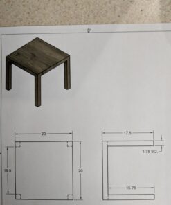 Ameriwood Home Parsons Modern End Table, Brown 33 61tPsqPpL