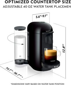 Nespresso VertuoPlus Coffee and Espresso Machine by Breville,60 fluid ounces, Ink Black 23 61tQ8VX3AmL