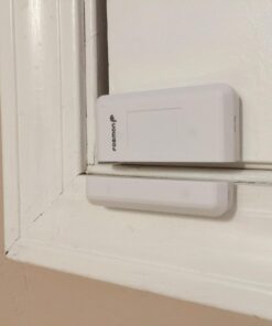 Fosmon WaveLink Wireless Door Chime with 500 Feet Range, 58 Tunes, 5 Volume Levels & LED Indicators for Home/Business/Office (1 Receiver + 1 Sensor) 1 Receiver + 1 Door Sensor Transmitter 45 61tRaQ2lDKL