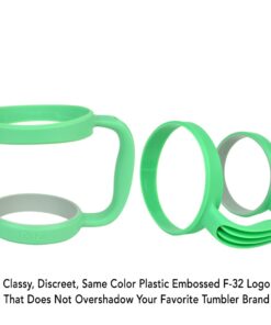 F-32 Handle - 19 COLORS - 30oz Size - Compatible with 30 oz YETI and 30 oz. OZARK TRAIL Tumbler Travel Mug (30OZ, SEAFOAM GREEN) 30ozSeafoam Green / Groovy Green 30.0 ounces 22 61tSXa8oXoL
