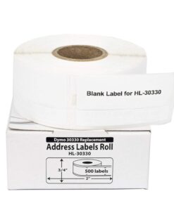 Houselabels 3/4 x 2 Inches Dymo-Compatible 30330 Multipurpose Labels, 1 Roll, 500 Labels per Roll 500 Count (Pack of 1) 13 61tTHi6L5L