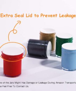 TBC The Best Crafts Halloween Acrylic Paint Jar, 24 Vivid Colors Model Paint Set, 0.5oz/15ml Each, Rich Pigment, Glides Smoothly 29 61tTSokOeHL