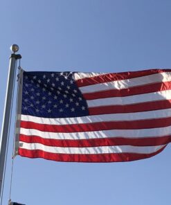 American Flags for Outside 3x5 - USA Flag Co. American Flag 3x5 Heavy Duty Outdoor Made in USA with Embroidered Stars and Sewn Stripes, This US Flag is an American Made Flag 3 by 5 Foot 42 61tUuXx57JL