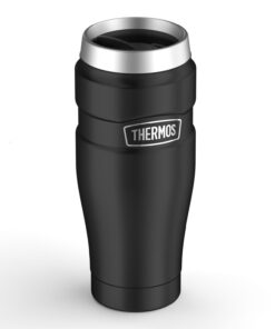 Alternative view of THERMOS Stainless King Vacuum-Insulated Travel Tumbler, 16 Ounce, Matte Black