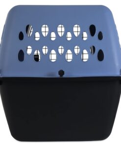 Petmate Pet Porter Fashion Dog Kennel 26", Parisian Blue & Black, for Pets 20-25lbs, Made in USA 26.0"L x 18.6"W x 16.5"H 24 61tXvjw8a8L