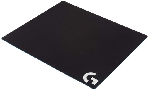 Logitech G640 Cloth Gaming Mouse Pad, Moderate surface friction, Consistent surface texture, Stable, Rollable - Black Mousepad