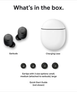 Google Pixel Buds Pro - Noise Canceling Earbuds - Up to 31 Hour Battery Life with Charging Case - Bluetooth Headphones - Compatible with Android - Charcoal 40 61tZA1XGuzL