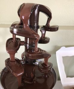 Nostalgia 4 Tier Electric Chocolate Fondue Fountain Machine for Parties - Melts Cheese, Queso, Candy, and Liqueur - Dip Strawberries, Apple Wedges, Vegetables, and More - 32-Ounce - Stainless Steel Original 35 61tZV51IlLL