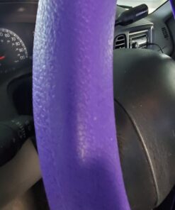 Steering Wheel Cover Auto Car Silicone Great Grip Anti-Slip Steering Cover Diameter 36-38cm/14-15inch (Purple) Purple 33 61taUujkBL