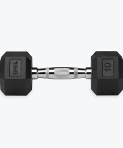 Dumbbells Hand Weights Set of 2 - Rubber Hex Chrome Handle Exercise & Fitness Dumbbell for Home Gym Equipment Workouts Strength Training Free Weights for Women, Men D) 10-Pound (Pair) 13 61tclwkmlL