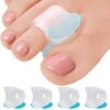 5 STARS UNITED Toe Spacers for Men and Women – 4 Gel Toe Separators for Curled and Overlapping Toes, Bunions, Hammer Toe Straightener, Big and Second Toe Spreader Big 4 Pack 3 61tdrcuASML